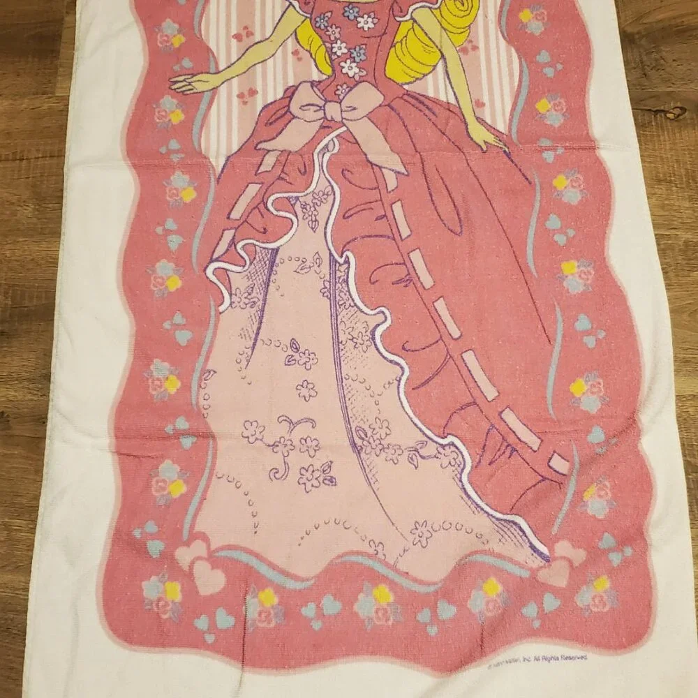 Barbie Vintage Beach Towel - Measures 58